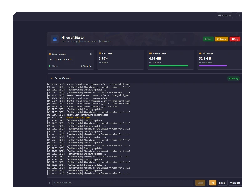 Advance Live Console preview